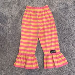 Matilda Jane Pink and Orange Ruffle Pants